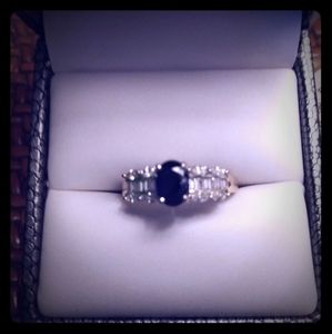 Sapphire and Diamond 14 karat gold ring*** NOT ELIGIBLE  FOR BUNDLE DISCOUNT**!!